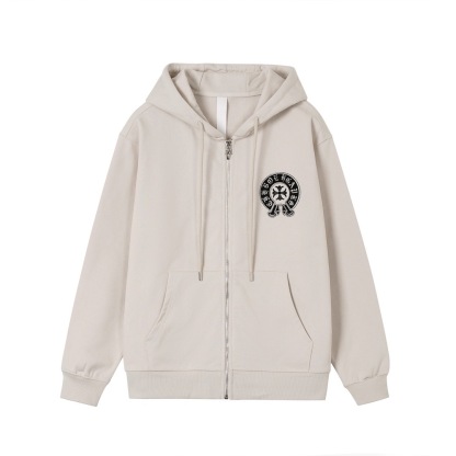 クロムハーツ「Chrome Hearts」秋冬ロングスリーブ ジップアップフーディ - ユニセックス
