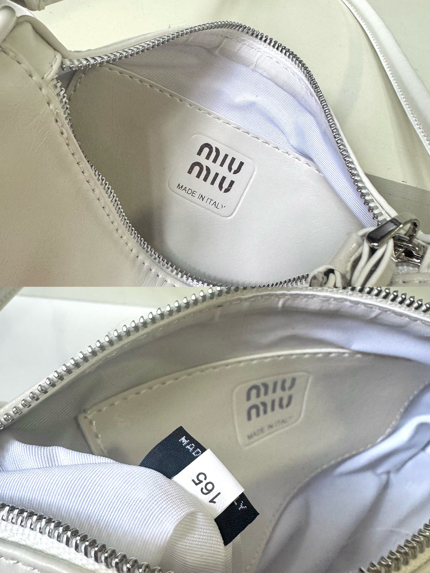 ミュウミュウ「Miu Miu」ミュウミュウ シャイニーレザーポーチ 5NE029 / ハンドバッグ