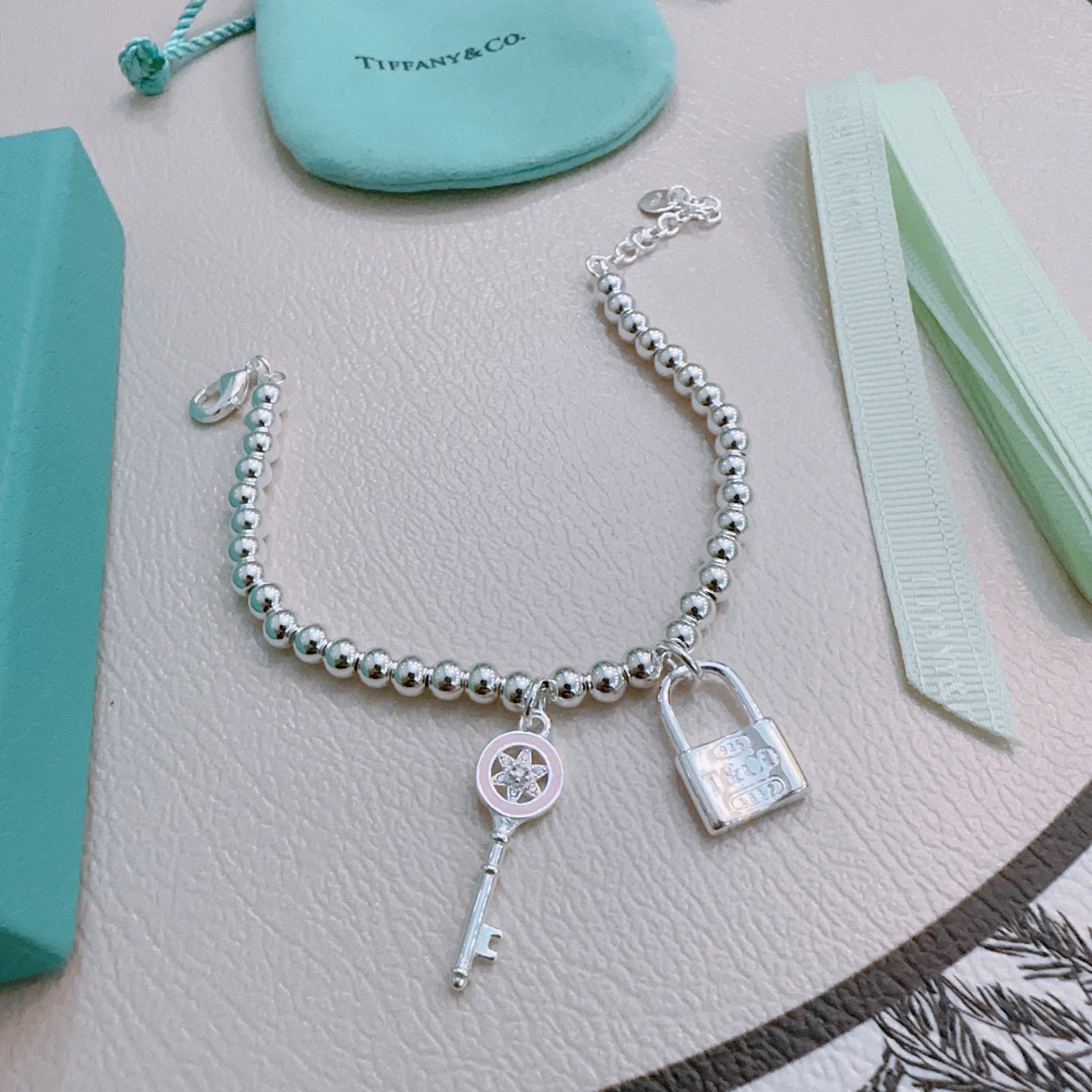 ティファニー「Tiffany & Co.」ポリッシュドシルバーリンク ブレスレット