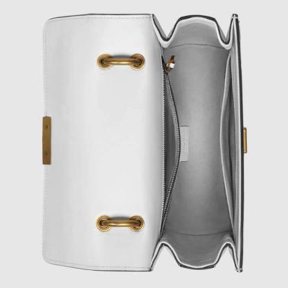 グッチ「Gucci」 〔クイーン マーガレット〕レザー トップハンドルバッグ