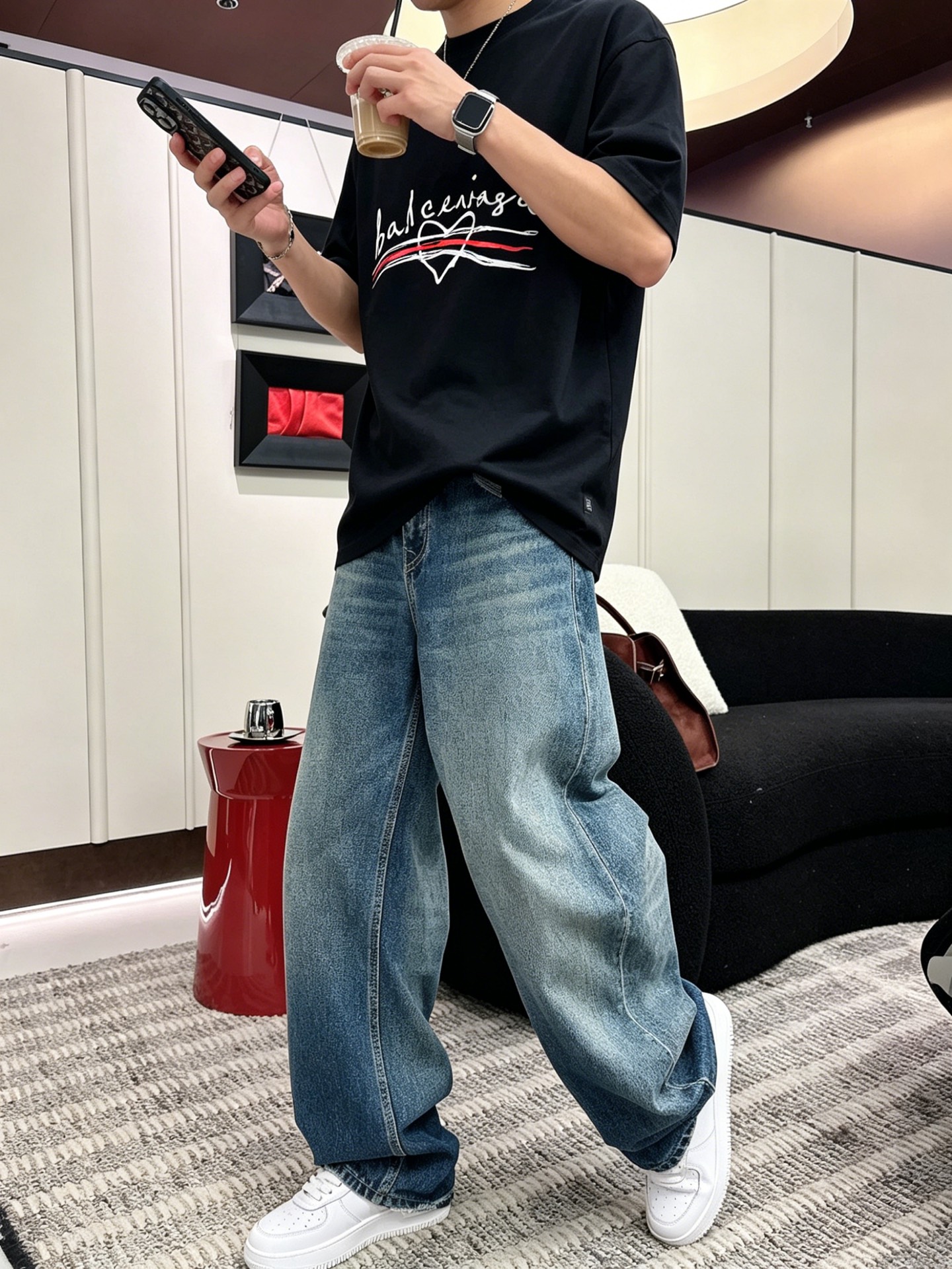 バレンシアガ「Balenciaga」ロゴプリントTシャツ / ショートスリーブ クルーネック