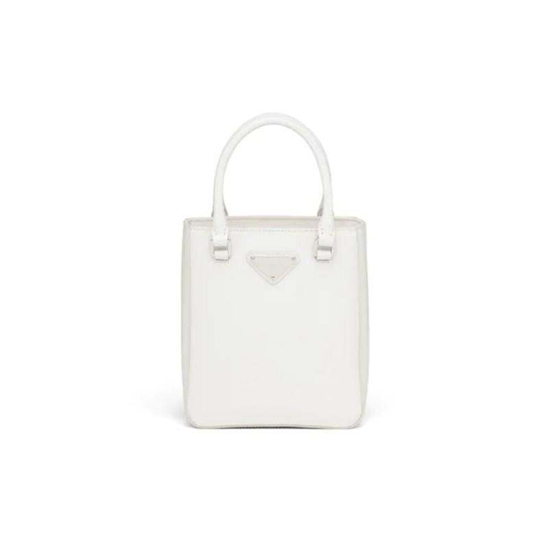 PRADA「プラダ」 スモール ブラッシュドレザー トートバッグ ブラック 5色