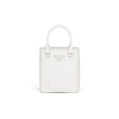 PRADA「プラダ」 スモール ブラッシュドレザー トートバッグ ブラック 5色