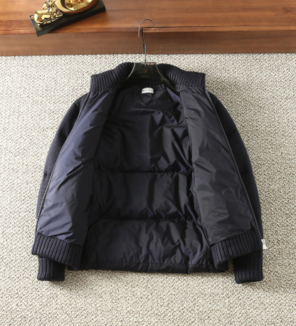 モンクレール「Moncler」2025年秋冬新作 ウールニットパネル ダウンジャケット