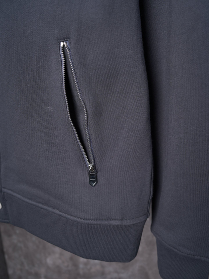 エルメス「Hermès」ベースボール ジャケット スモーキーグレー