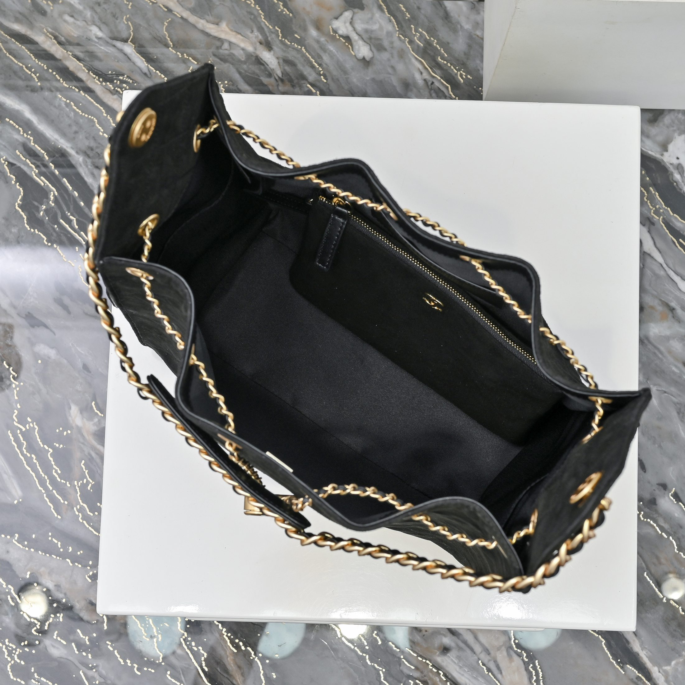 シャネル「Chanel」シャネル 25C スエード×カーフスキン ホーボーバッグ / ショルダーバッグ