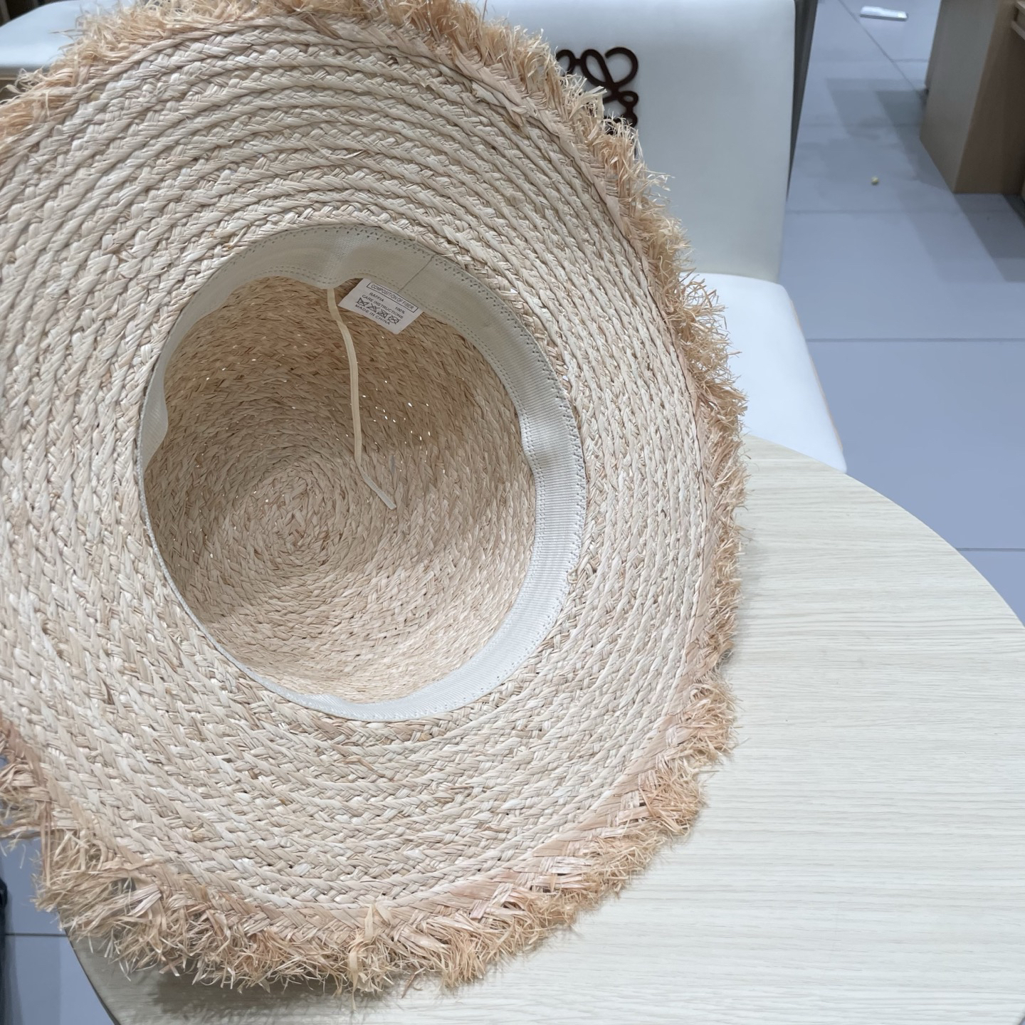 シャネル「Chanel」ラフィア ワイドブリム サンハット ハット