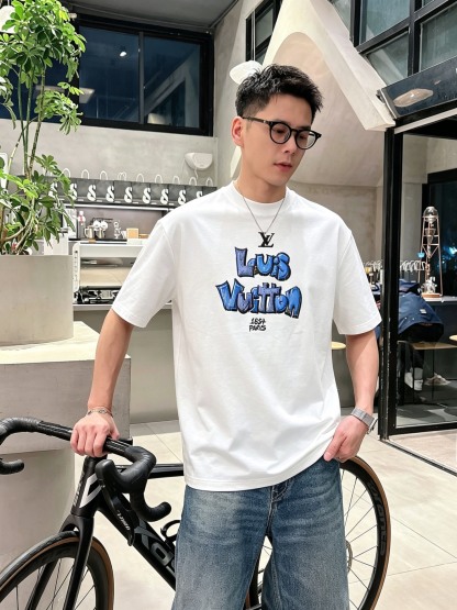 ルイ・ヴィトン「Louis Vuitton」ロゴプリントTシャツ / ショートスリーブ クルーネック