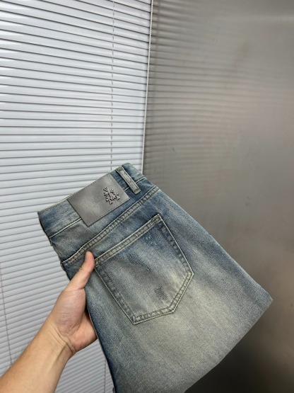 クロムハーツ「Chrome Hearts」プレミアム ストレッチデニム ショートパンツ