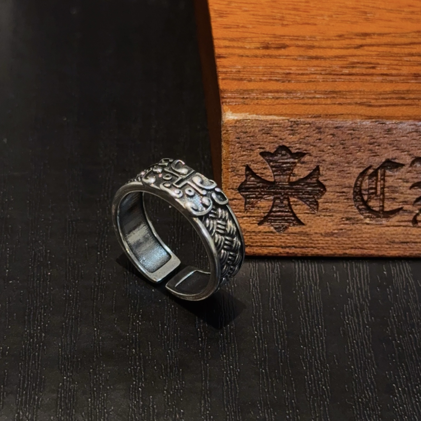 クロムハーツ「Chrome Hearts」クラシックヴィンテージ＆モダンリング - フリーサイズ