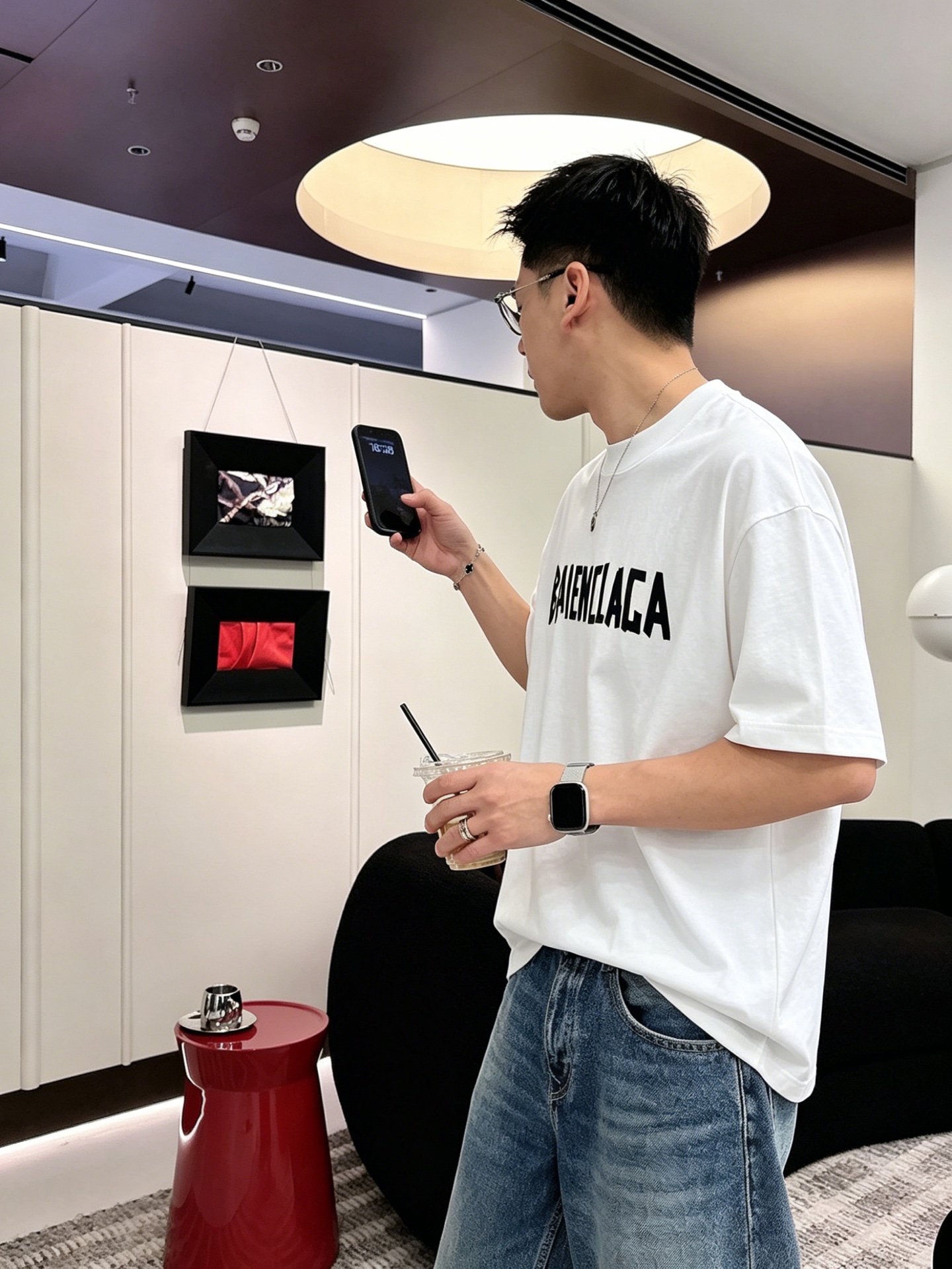 バレンシアガ「Balenciaga」ロゴプリントTシャツ / ショートスリーブ クルーネック