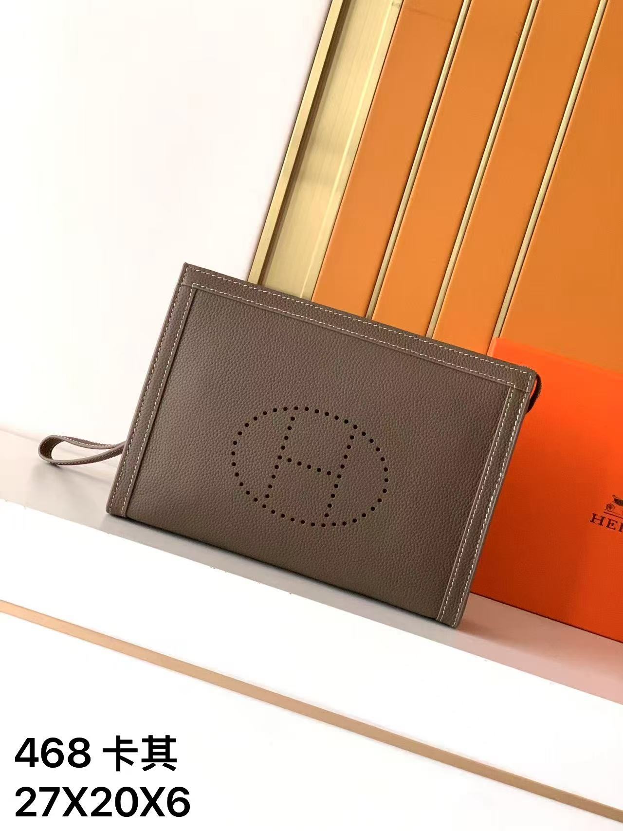 エルメス「Hermès」エルメス レザーハンドバッグ / クラッチバッグ
