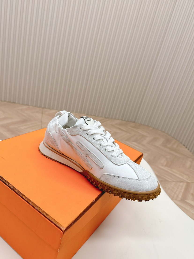 エルメス「Hermès」エルメス ガニーシューズ / レザースニーカー 