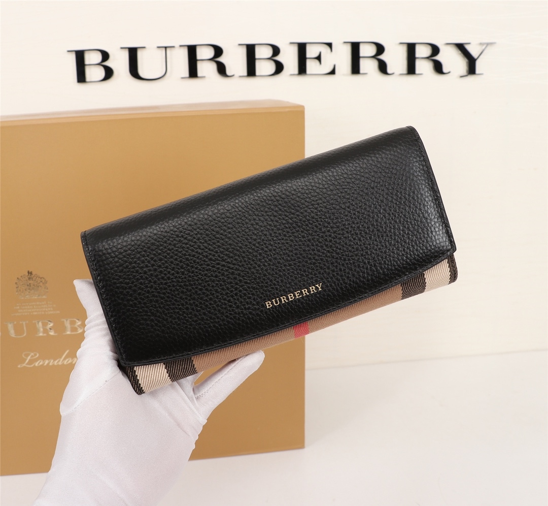 バーバリー「Burberry」クラシック チェック レディース 長財布