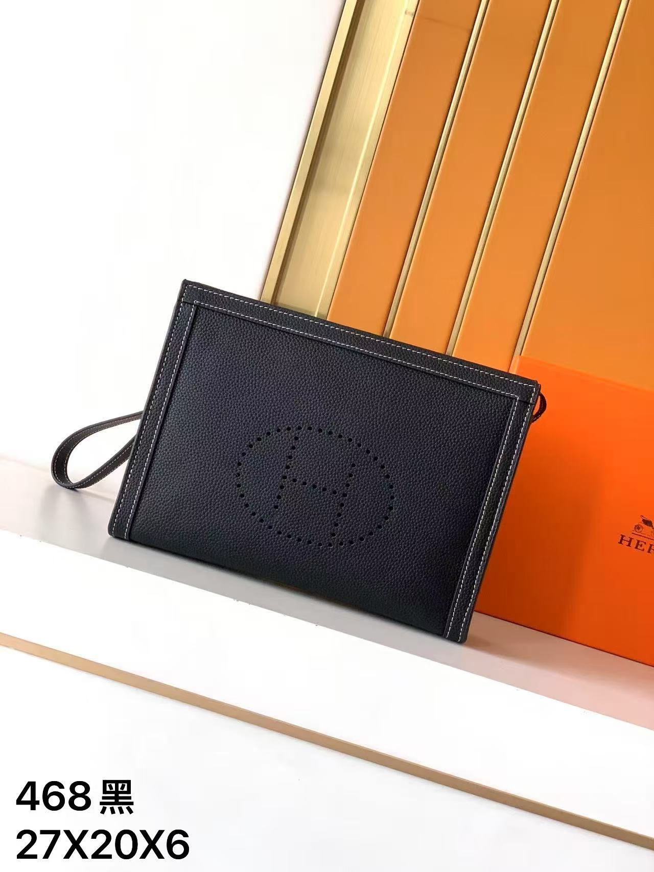 エルメス「Hermès」エルメス レザーハンドバッグ / クラッチバッグ 