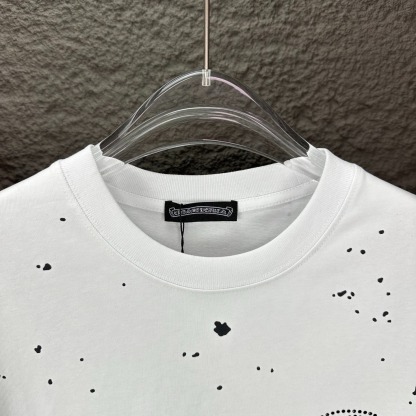 クロムハーツ「Chrome Hearts」スプラッターエンボス ホースシューTシャツ