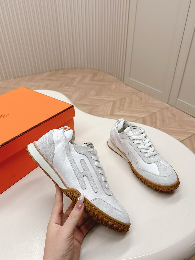 エルメス「Hermès」エルメス ガニーシューズ / レザースニーカー 