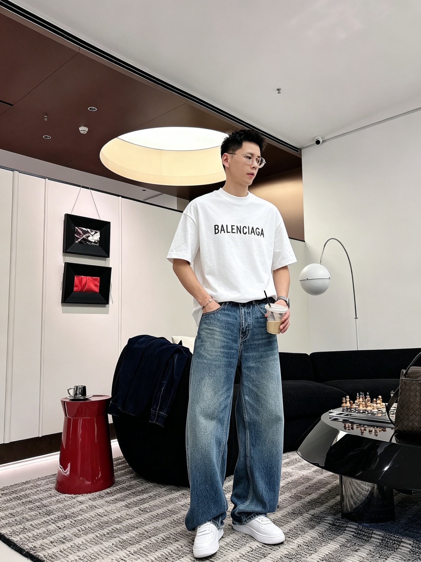 バレンシアガ「Balenciaga」ロゴプリントTシャツ / ショートスリーブ クルーネック