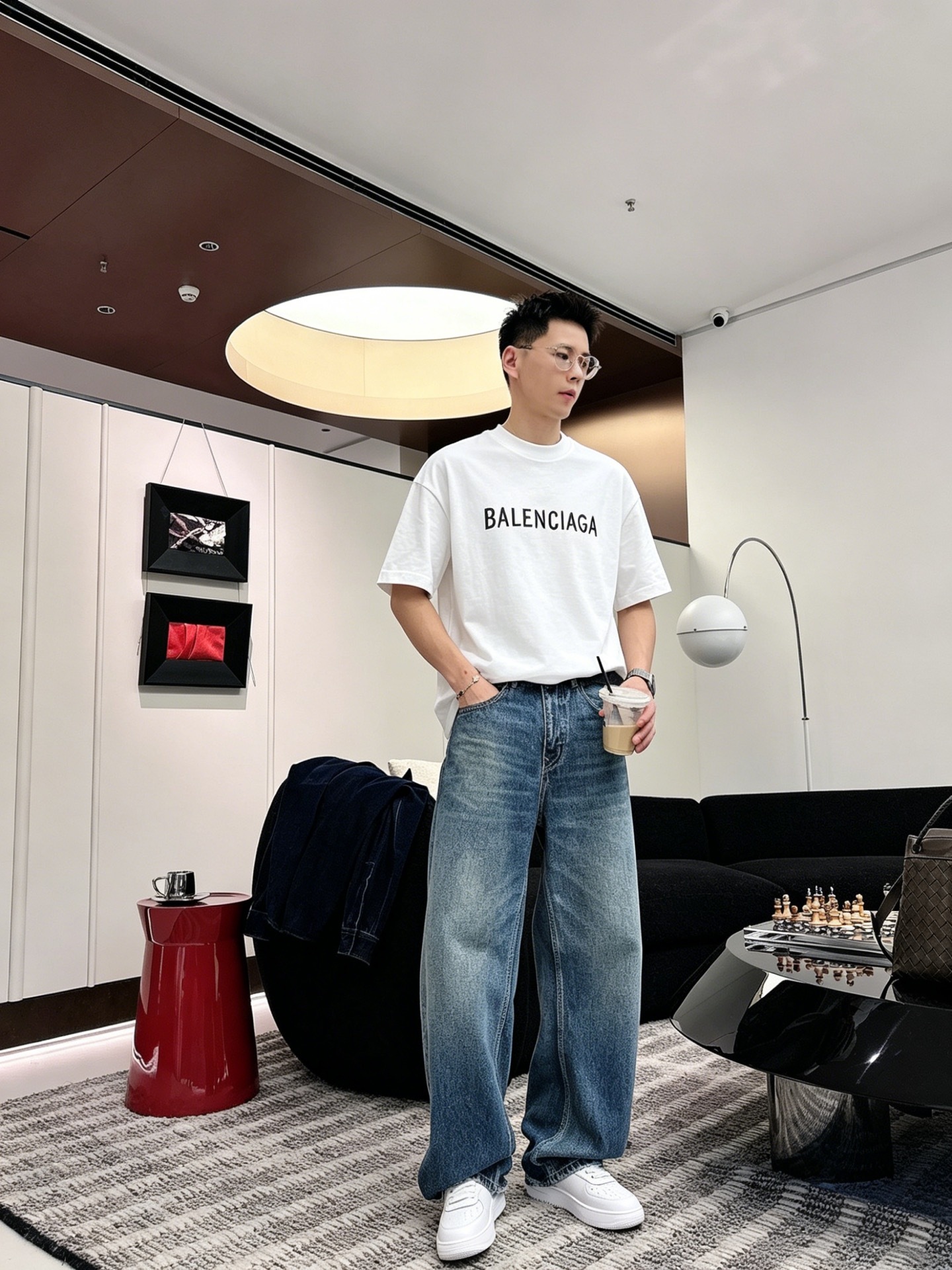 バレンシアガ「Balenciaga」ロゴプリントTシャツ / ショートスリーブ クルーネック