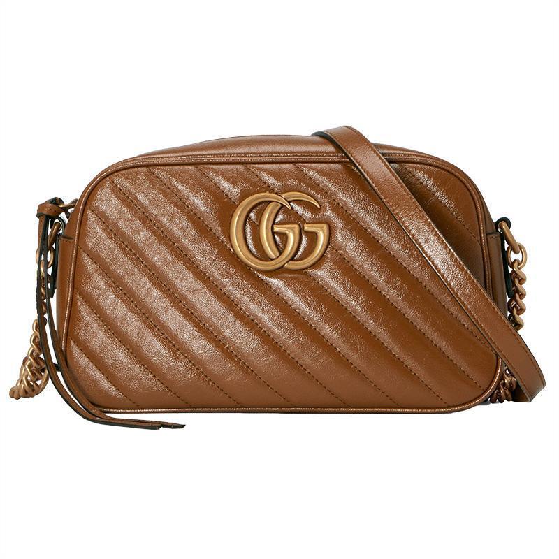 グッチ「Gucci」 〔GGマーモント〕キルティング スモール ショルダーバッグ