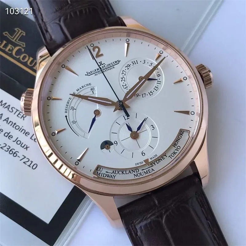 ジャガー ルクルト「Jaeger-LeCoultre」マスター ジオグラフィック  メンズウォッチ39MM