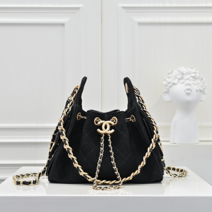 シャネル「Chanel」シャネル 25C スエード×カーフスキン ホーボーバッグ / ショルダーバッグ