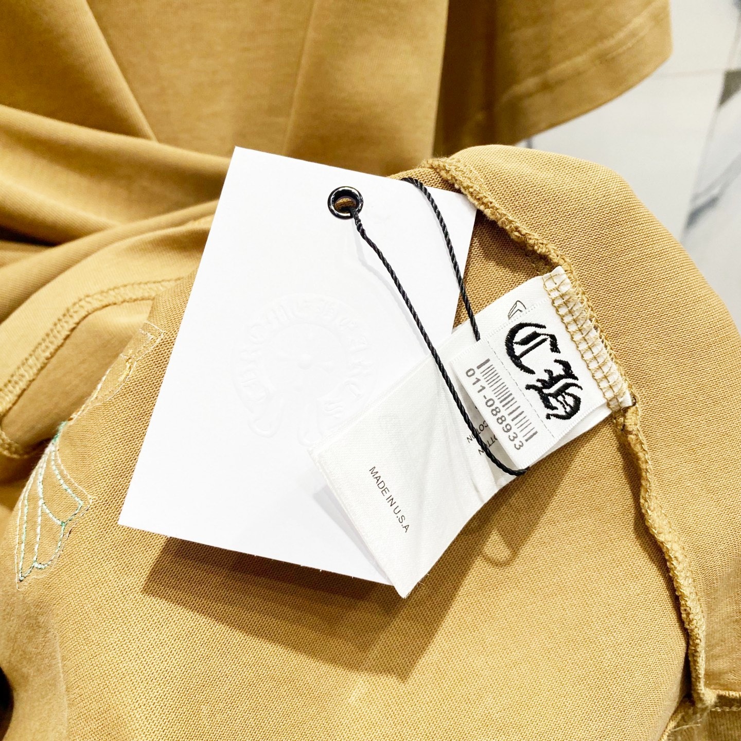 クロムハーツ「Chrome Hearts」レザー&サンスクリットTシャツ