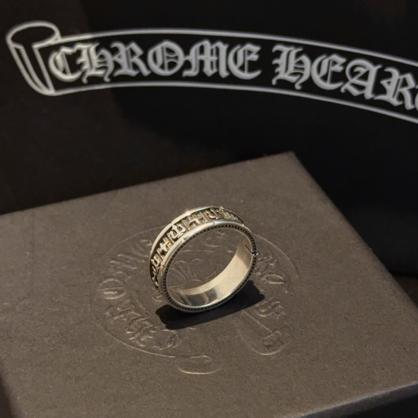 クロムハーツ「Chrome Hearts」クラシックヴィンテージ＆モダンリング - フリーサイズ