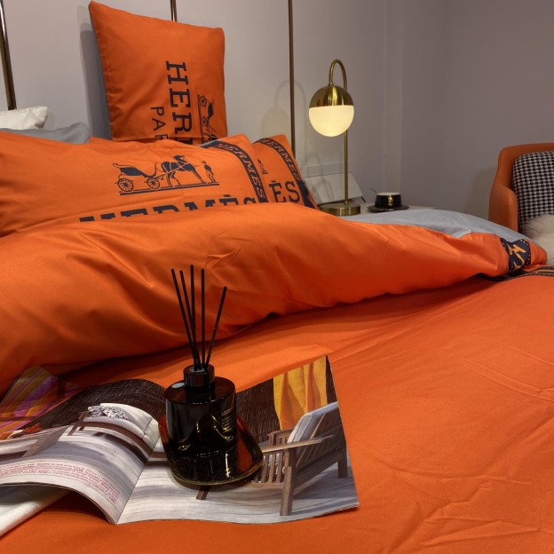 エルメス「Hermès」プレミアムコットン デジタルプリント 4点セット