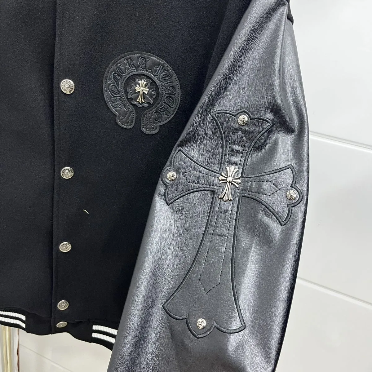 クロムハーツ「Chrome Hearts」ヴィンテージエンブロイダリー ベースボール ジャケット