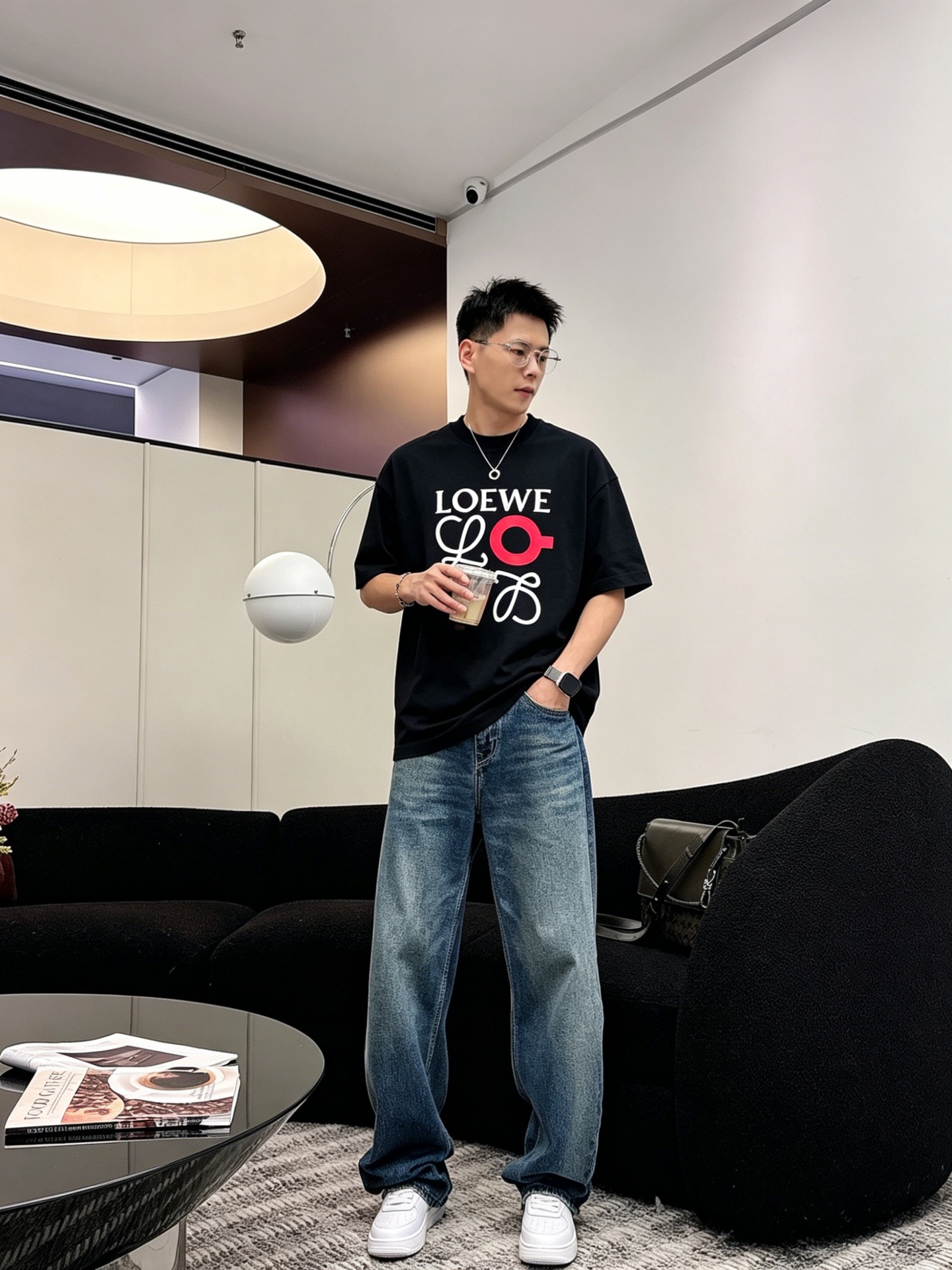 ロエベ「Loewe」ロエベ ロゴプリントTシャツ / ショートスリーブ クルーネック