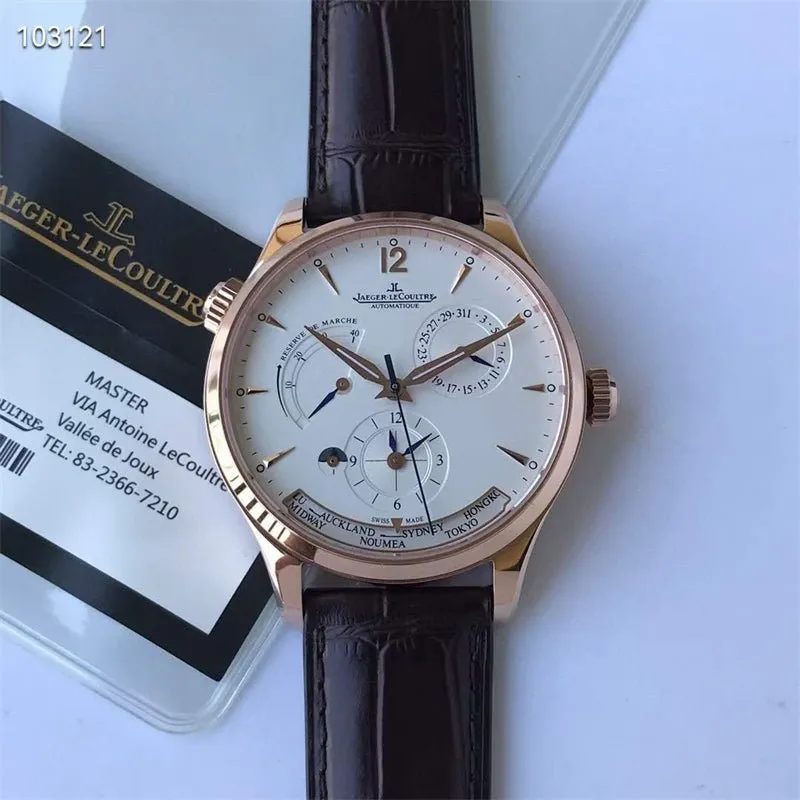 ジャガー ルクルト「Jaeger-LeCoultre」マスター ジオグラフィック  メンズウォッチ39MM