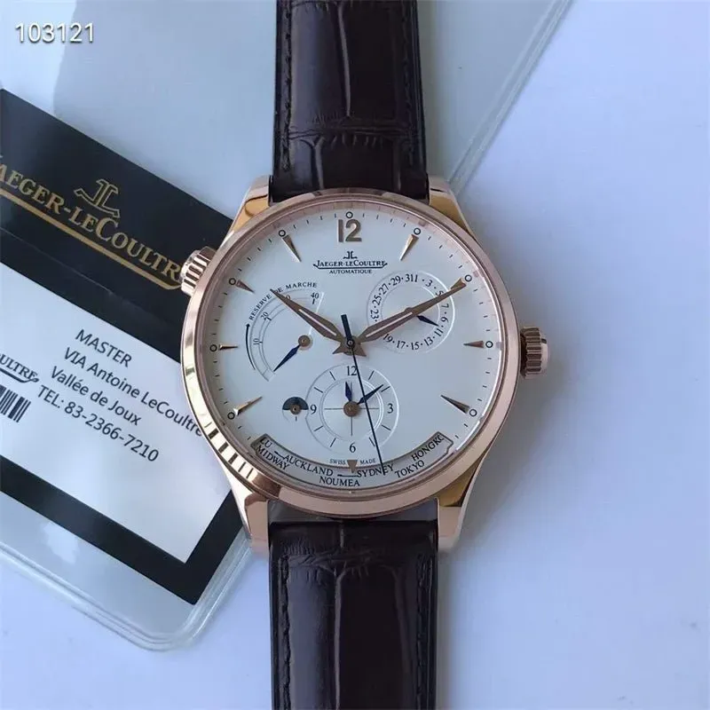 ジャガー ルクルト「Jaeger-LeCoultre」マスター ジオグラフィック  メンズウォッチ39MM