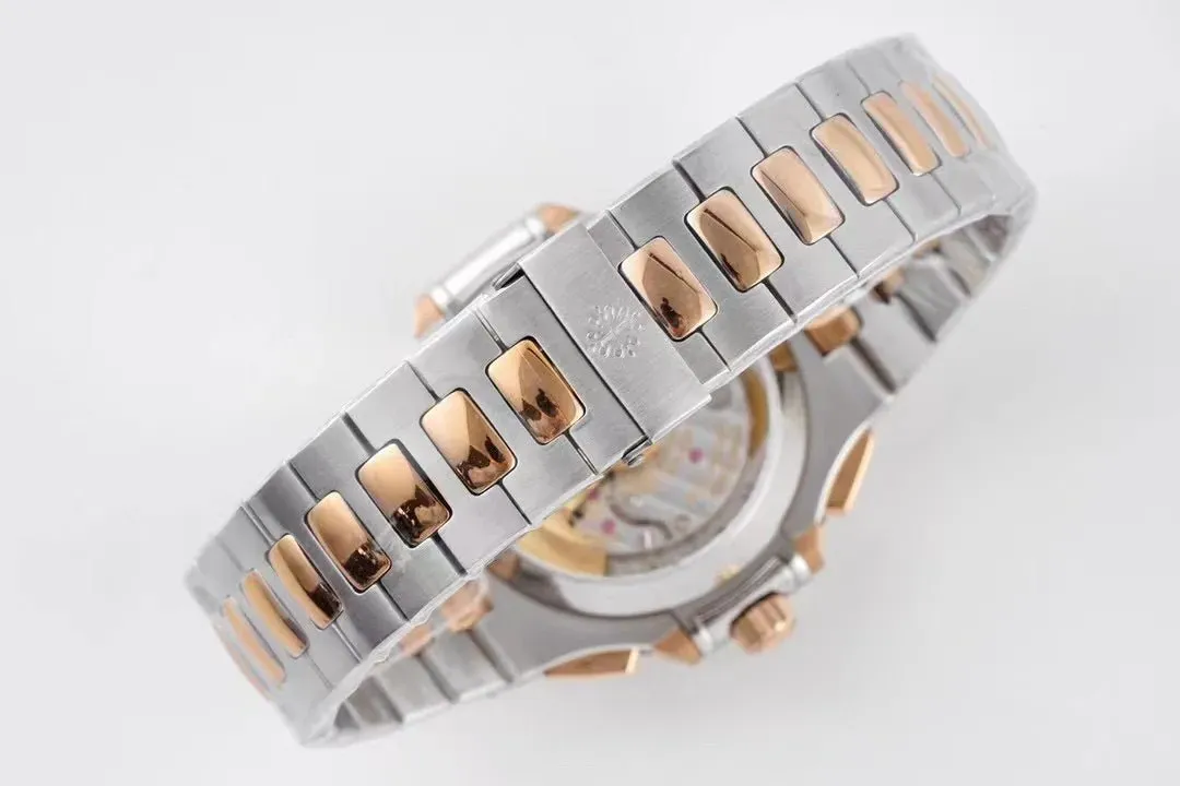 パテック フィリップ「Patek Philippe」ナチュラル 5980 クロノグラフ メンズウォッチ46MM
