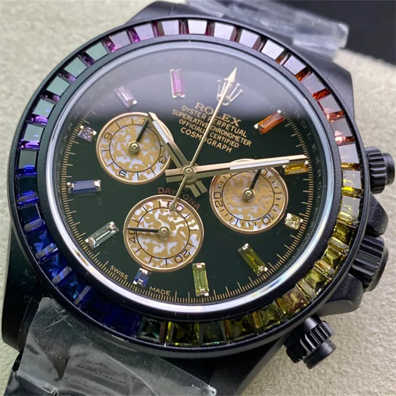 ロレックス「Rolex」コスモグラフ デイトナ レインボー メカニカル ウォッチ 40MM