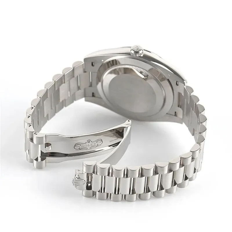 ロレックス「Rolex」デイデイト40MM ブルー文字盤