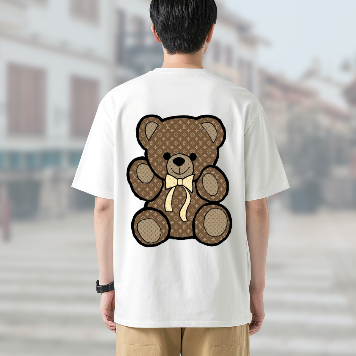 LV Monogram Teddy Bearルイ・ヴィトン ロゴTシャツ / ショートスリーブ クルーネック