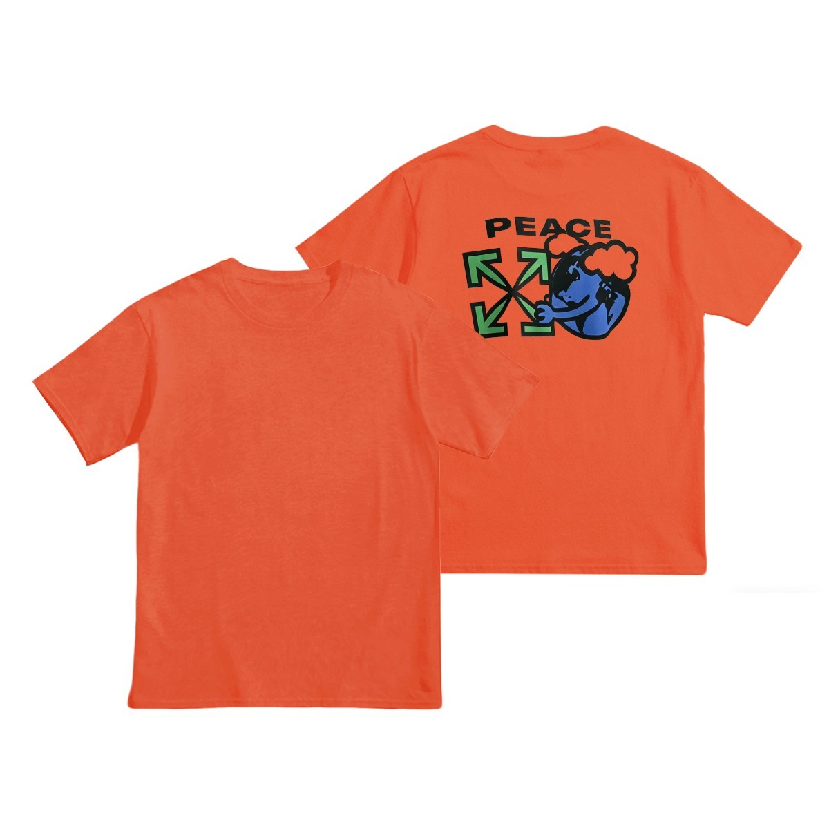 Off-Whiteオフ-ホワイト™ ヘビーウェイトコットンTシャツ / 半袖 クルーネック