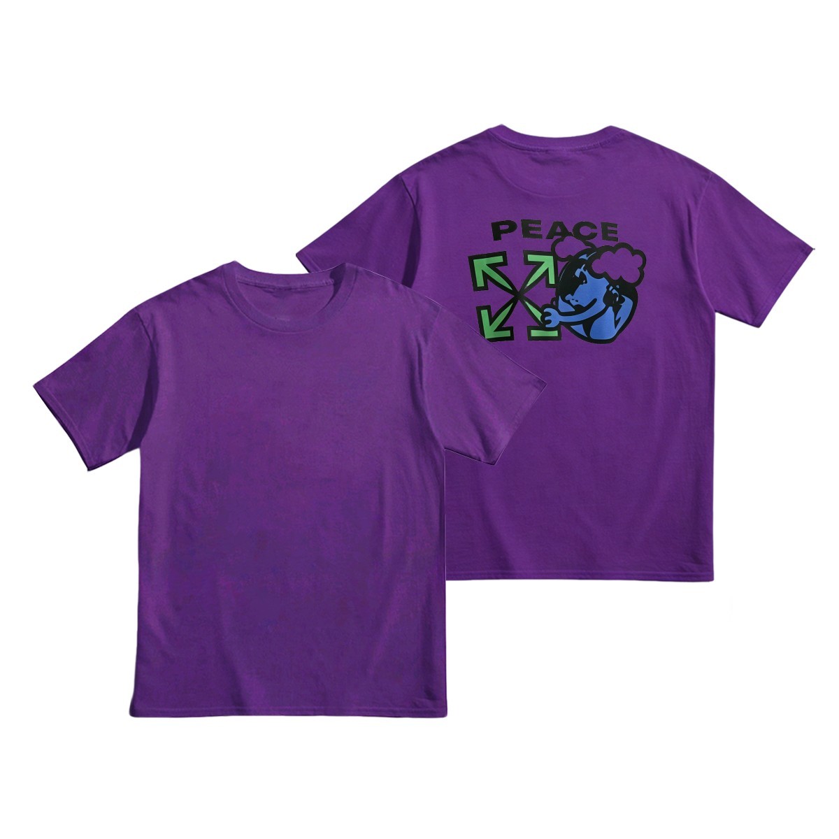 Off-Whiteオフ-ホワイト™ ヘビーウェイトコットンTシャツ / 半袖 クルーネック