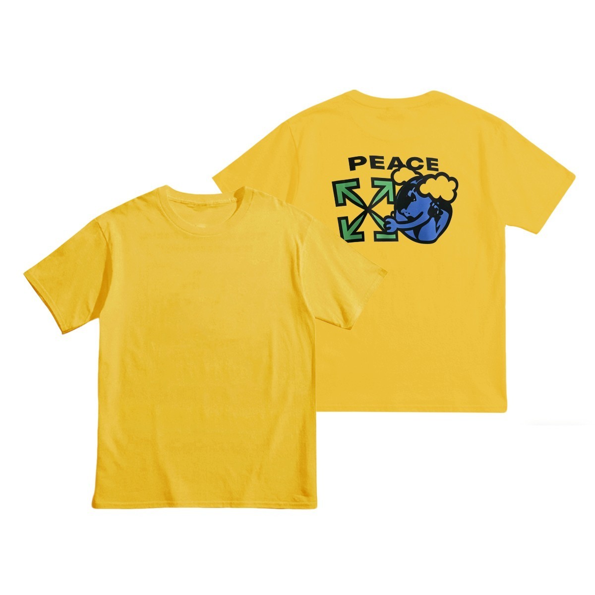 Off-Whiteオフ-ホワイト™ ヘビーウェイトコットンTシャツ / 半袖 クルーネック