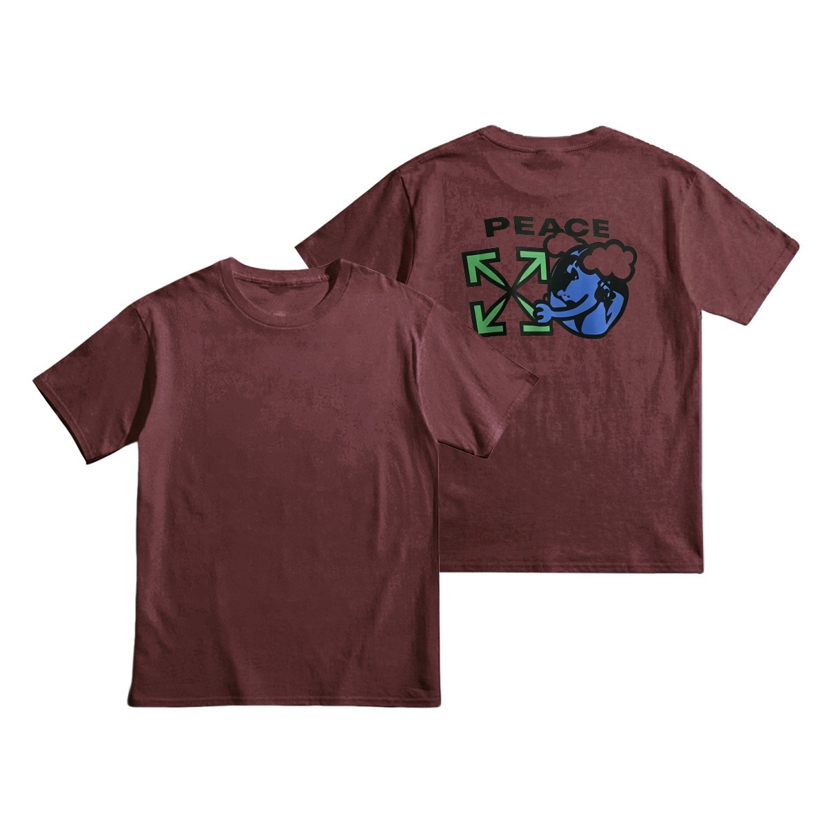 Off-Whiteオフ-ホワイト™ ヘビーウェイトコットンTシャツ / 半袖 クルーネック