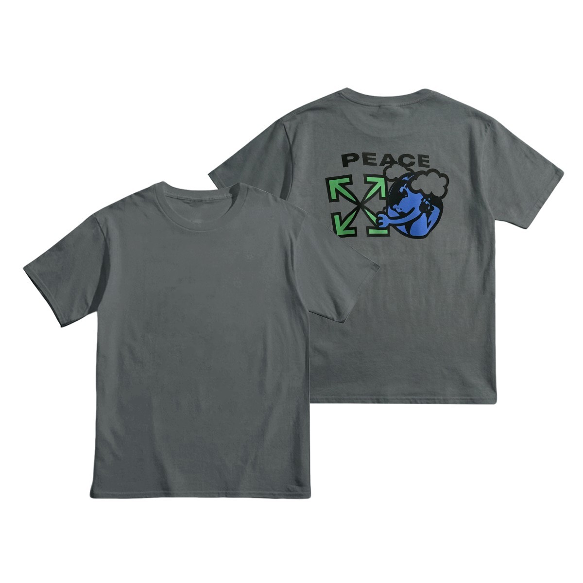 Off-Whiteオフ-ホワイト™ ヘビーウェイトコットンTシャツ / 半袖 クルーネック