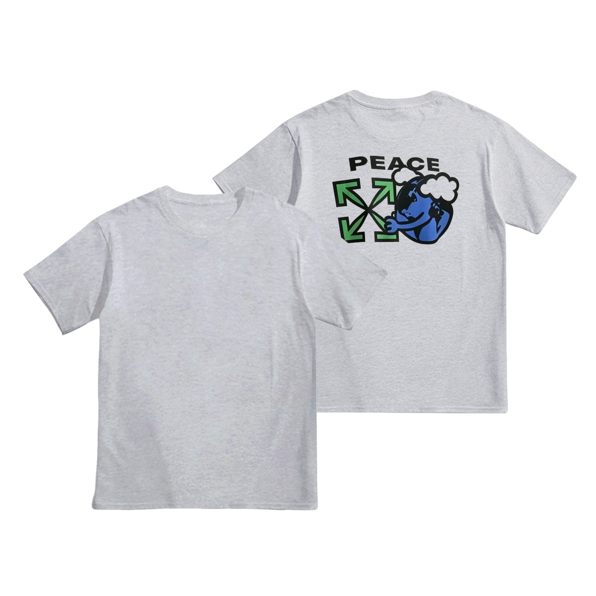 Off-Whiteオフ-ホワイト™ ヘビーウェイトコットンTシャツ / 半袖 クルーネック