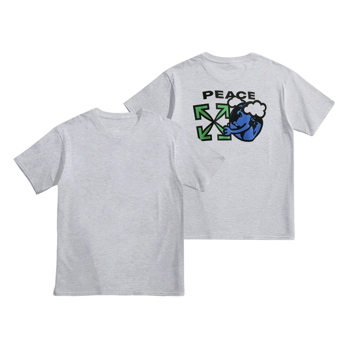 Off-Whiteオフ-ホワイト™ ヘビーウェイトコットンTシャツ / 半袖 クルーネック