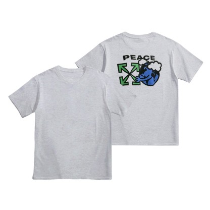 Off-Whiteオフ-ホワイト™ ヘビーウェイトコットンTシャツ / 半袖 クルーネック
