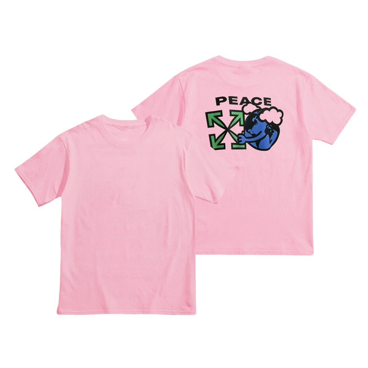 Off-Whiteオフ-ホワイト™ ヘビーウェイトコットンTシャツ / 半袖 クルーネック