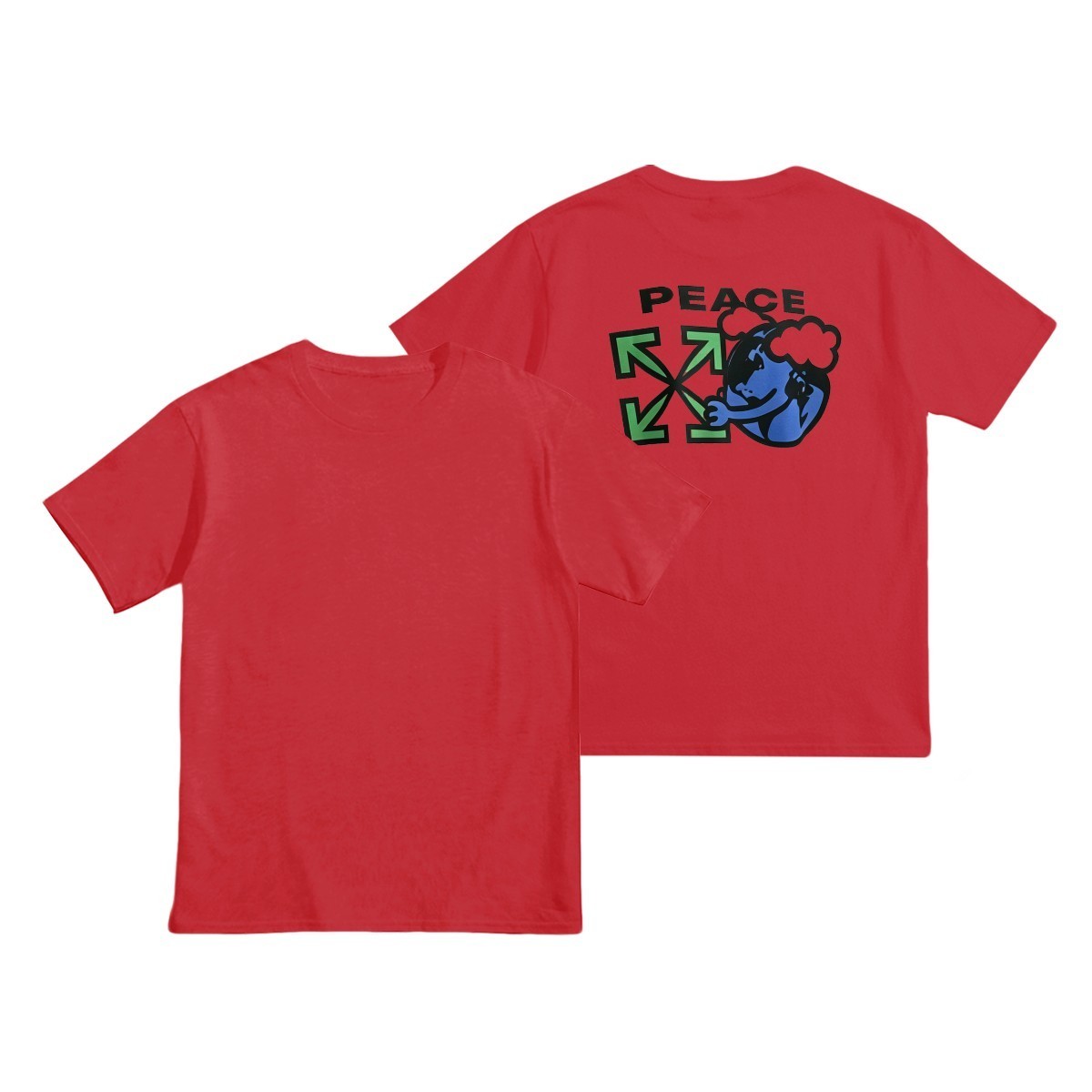 Off-Whiteオフ-ホワイト™ ヘビーウェイトコットンTシャツ / 半袖 クルーネック