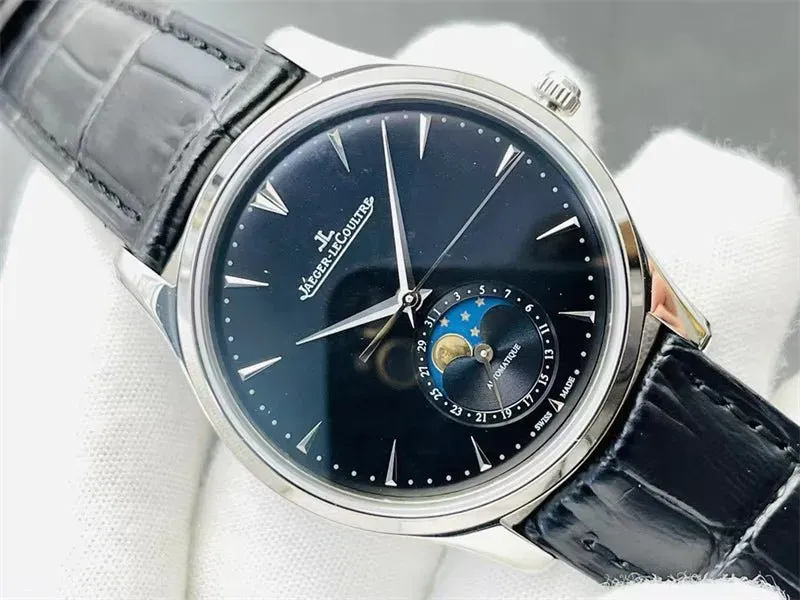 ジャガー ルクルト「Jaeger-LeCoultre」 マスター ウルトラシン ムーン 39ミリメートル 自動巻き腕時計