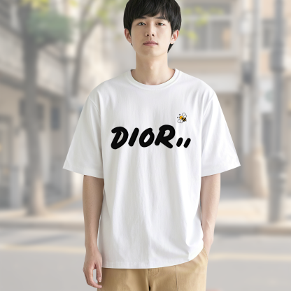 人気急上昇Dior & Beeディオール ロゴTシャツ / ショートスリーブ クルーネック