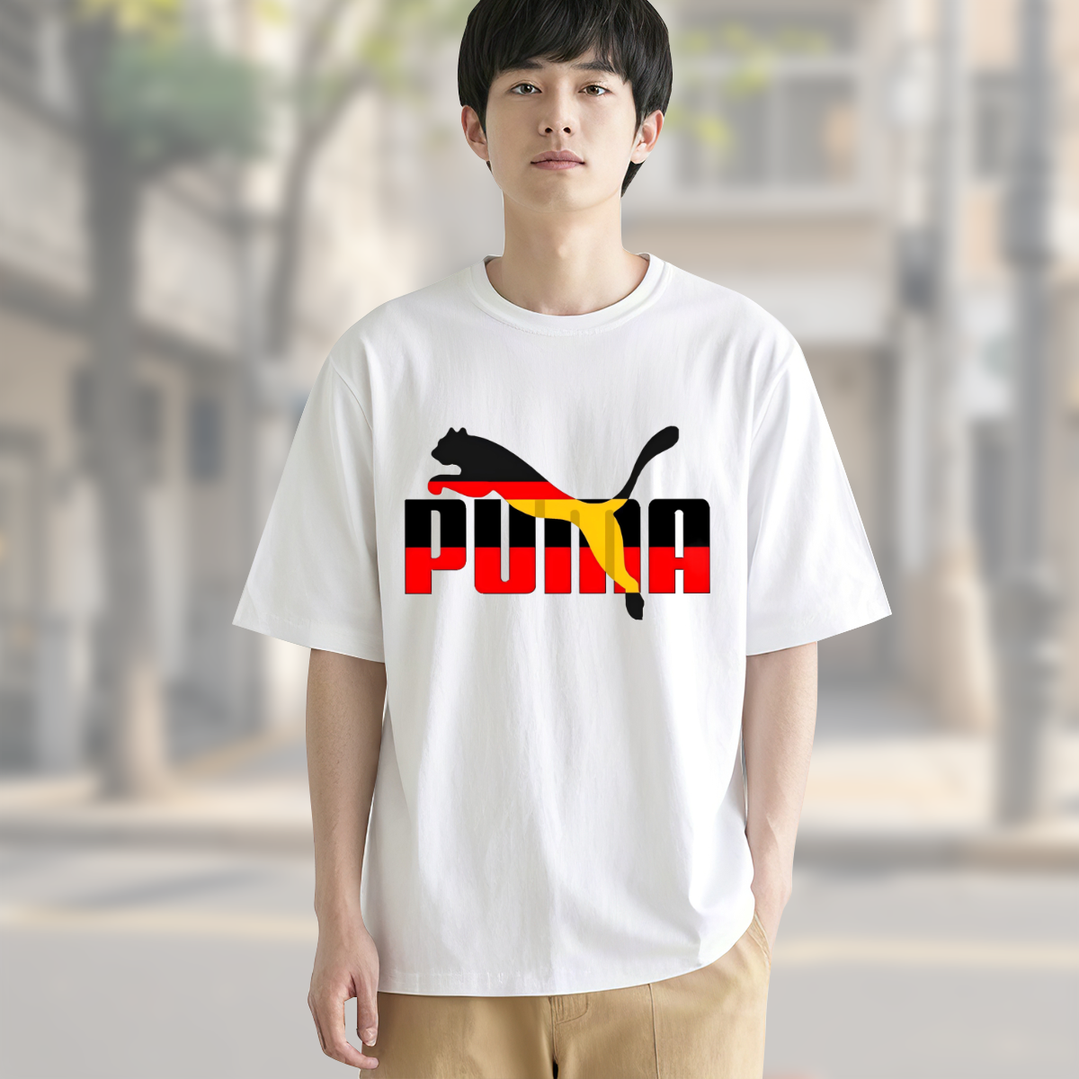 German Puma Logoプーマ ロゴTシャツ / ショートスリーブ クルーネック